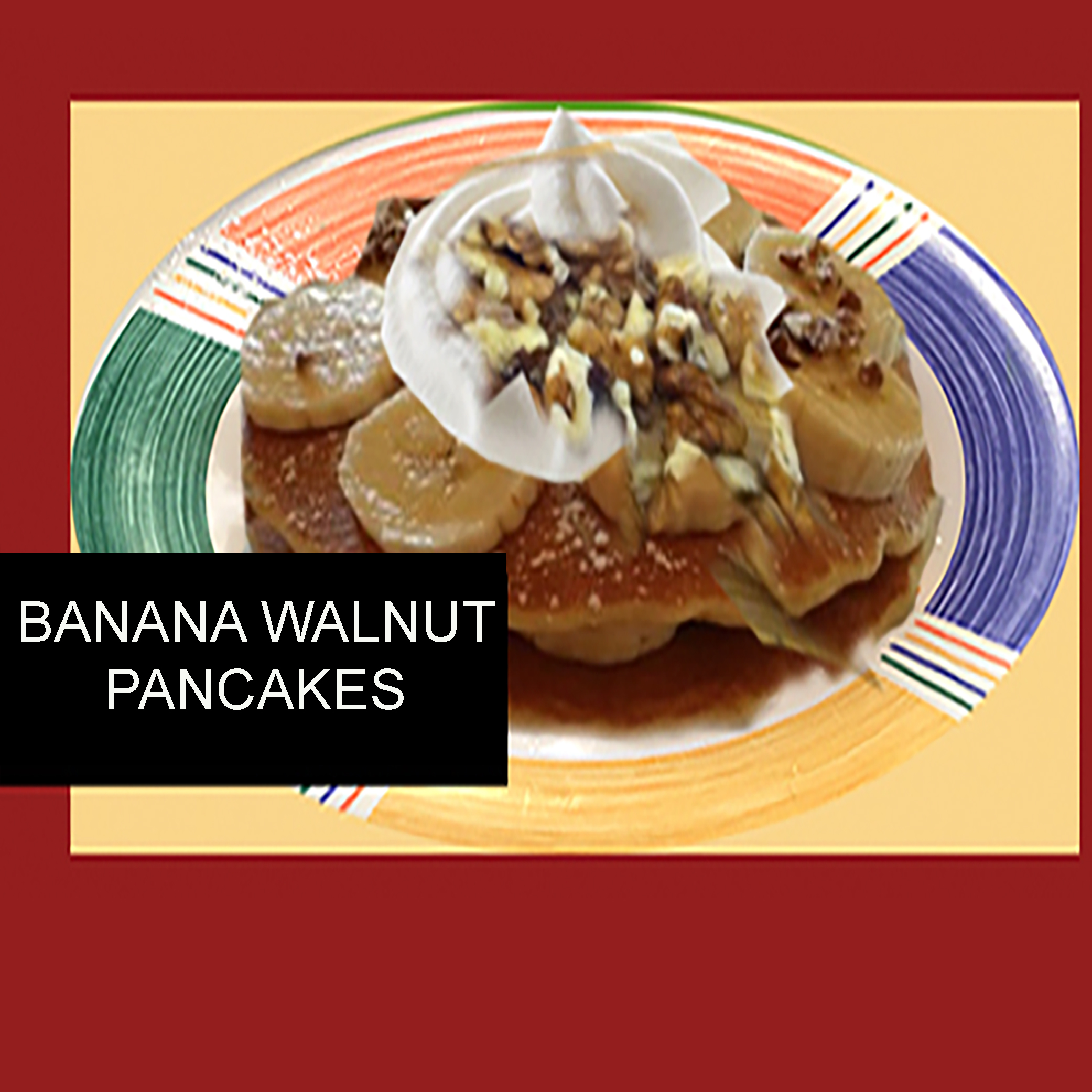 banana walnut pancakes
